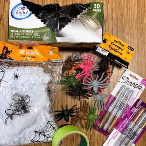 Pile of materials used for an easy classroom room transformation