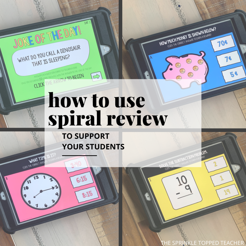 How to use spiral review in your classroom