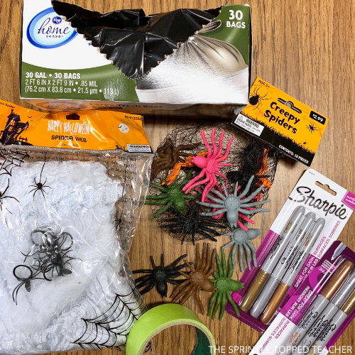 materials needed for spider classroom room transformation