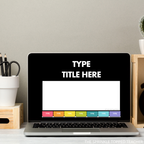 editable distance learning resource on google slides