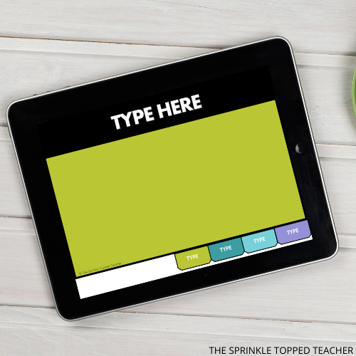 editable distance learning resource with tab book on google slides