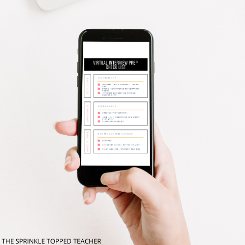 how to prepare for a virtual teacher interview free checklist on iphone