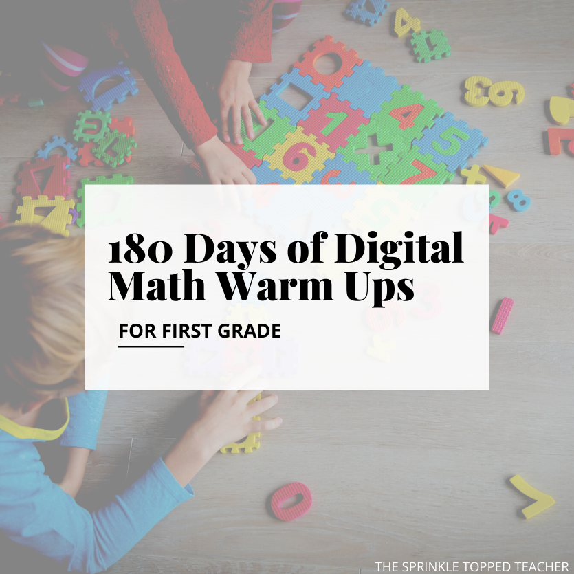 1st Grade Digital Math Warm Ups