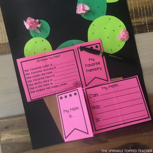 Mother's Day craft for kids to write why they love their mom