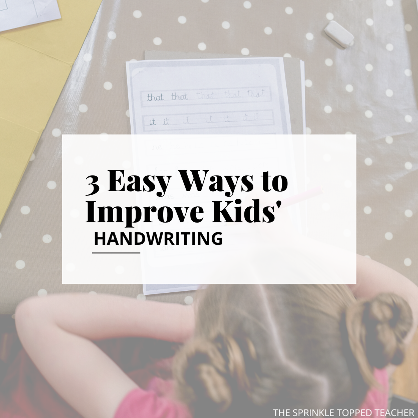 Easy Ways to Improve Handwriting