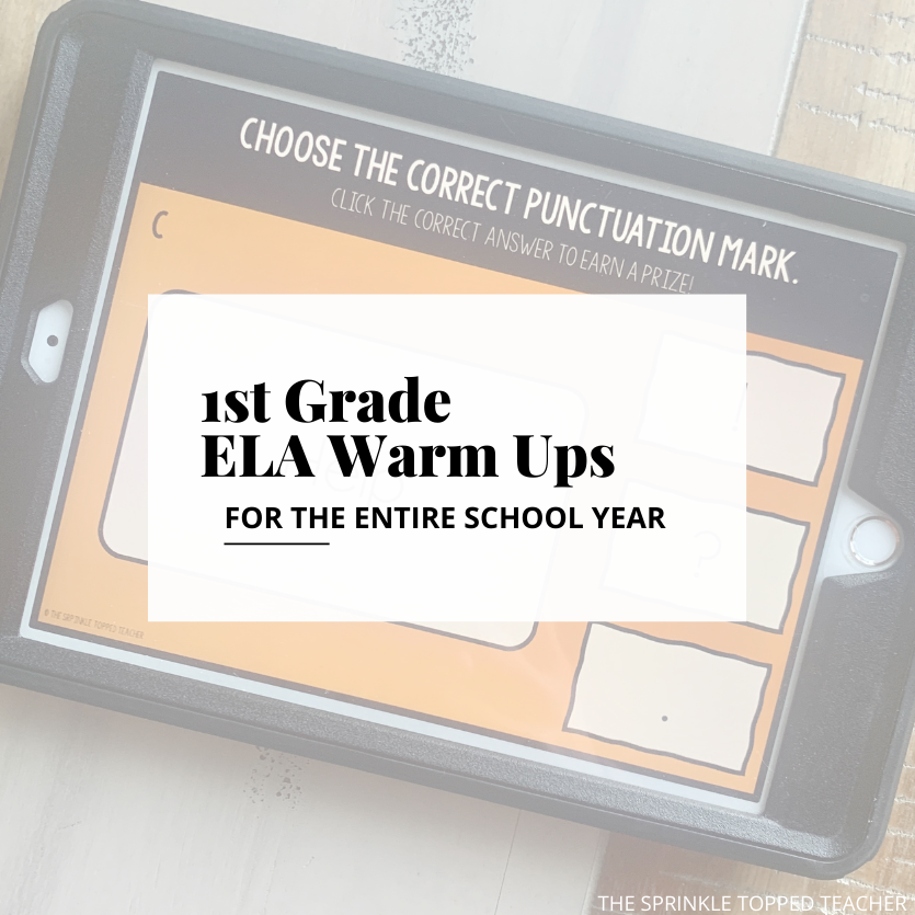1st grade ELA warm up for the entire school year