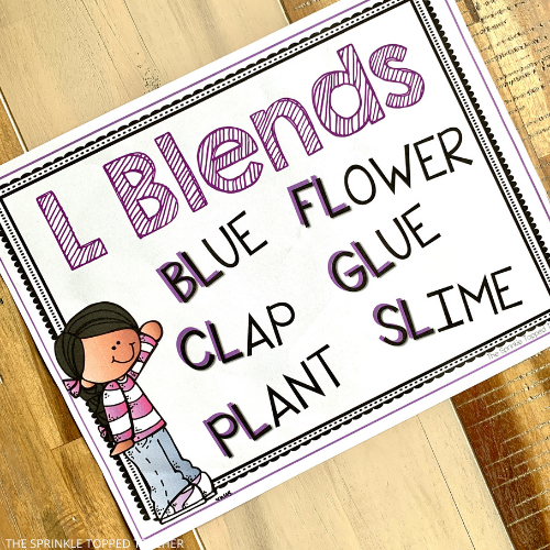 L blends anchor chart with girl