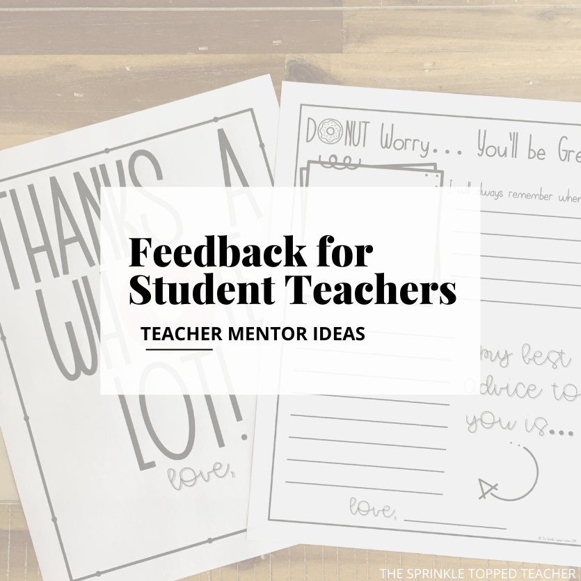 Feedback for student teachers
