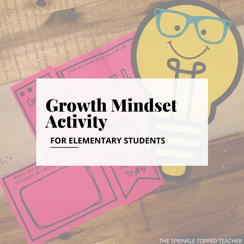 Growth Mindset Activity for kids
