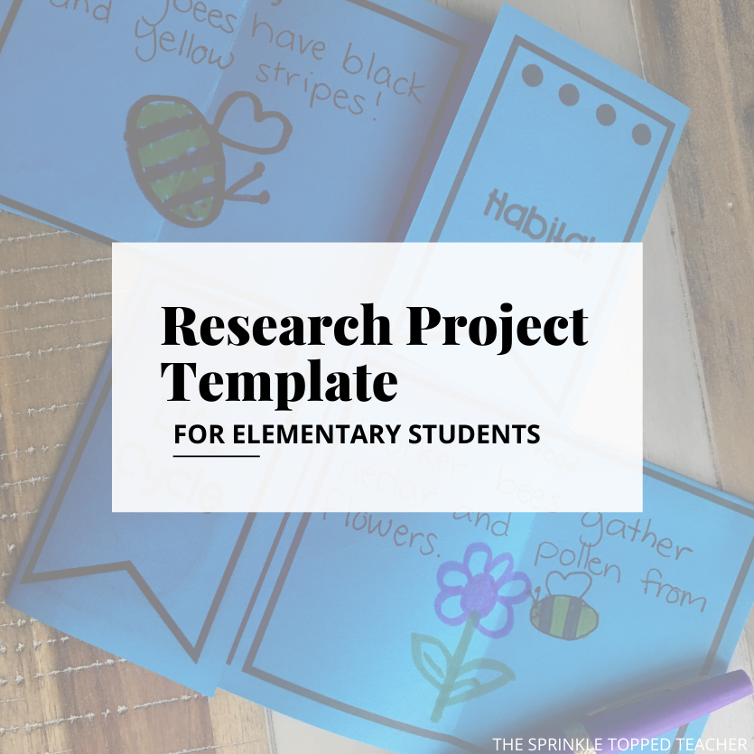Research Project Template For Elementary Students