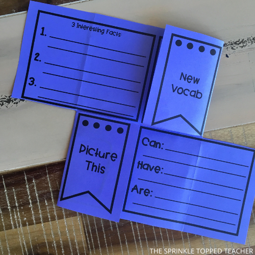 Blank Research Project Template For Elementary Students on kid's desk