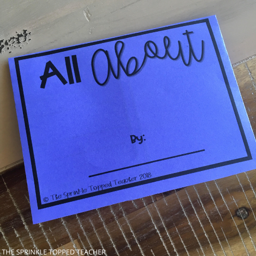 Worksheet with "all about" so students can fill in for research