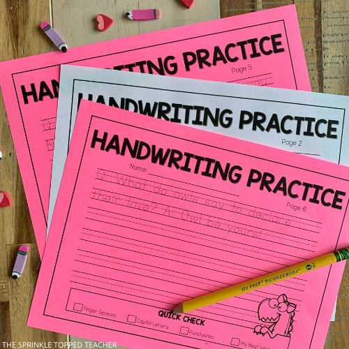 Valentine's Day Writing Activities that older students will love.
