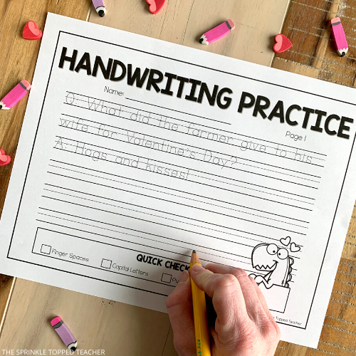 Valentine's Day Writing Activities that older students will love.