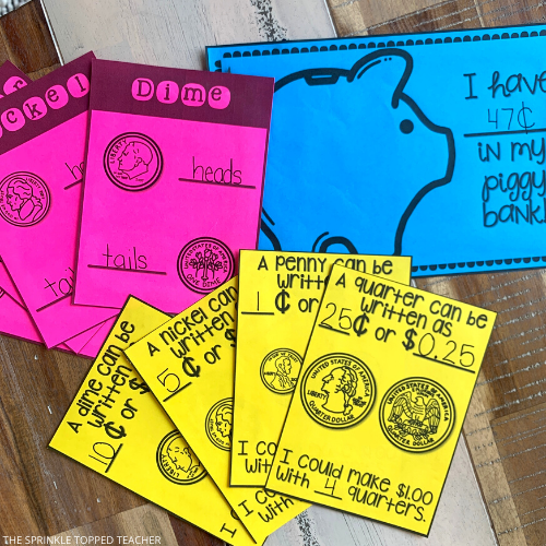 money activities included in the 2nd grade math review bundles