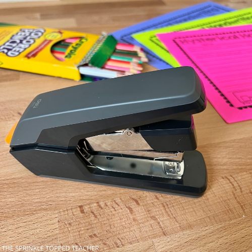 Amazon classroom favorites, one-touch desktop stapler