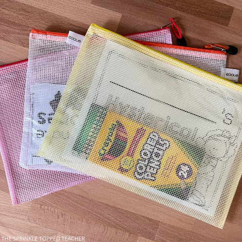 Amazon classroom favorites, mesh zipper pouch