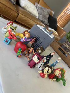 Tonies character and box on a table